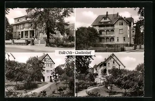 AK Bad Orb, Hotel Quellenhof, Ortsansicht mit Hotel Aegir