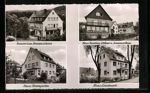 AK Bad Orb, Sanatorium Sonnenschein, Hotel Rosengarten