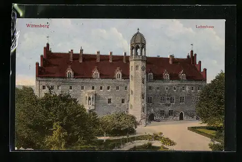 AK Wittenberg, Lutherhaus mit Gartenanlage