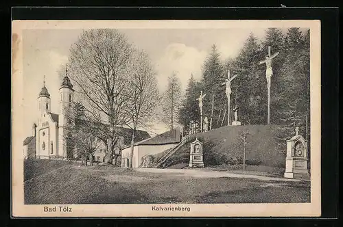 AK Bal Tölz, Kalvarienberg mit Kreuzen