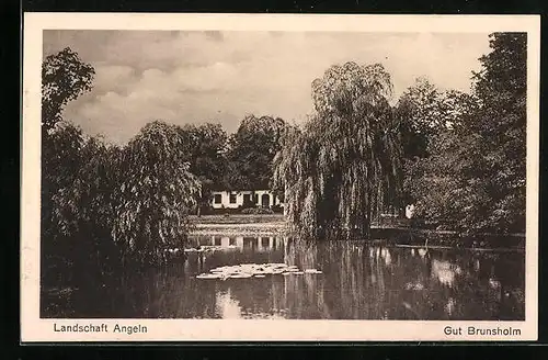 AK Esgrus, Schloss Gut Brunsholm, Schlossteich