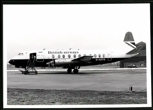 Fotografie Flugzeug Passagierflugzeug Vickers Viscount der British Airways
