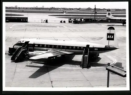Fotografie Flugzeug Passagierflugzeug Vickers Viscount der BEA Fluggesellschaft