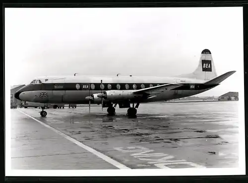 Fotografie Flugzeug Passagierflugzeug Vickers Viscount der BEA, Kennung G-AOHO