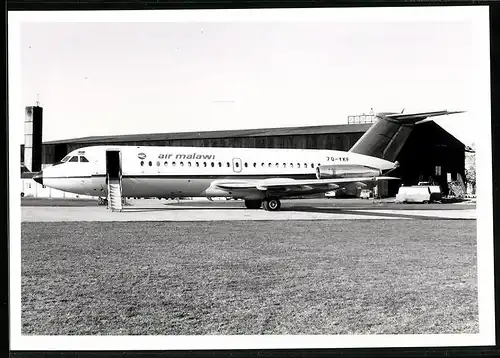 Fotografie Flugzeug BAC 1-11, Passagierflugzeug der Air Malawi, Kennung 7Q-YKF