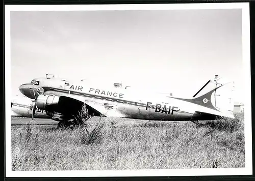 Fotografie Flugzeug Douglas DC-3, Passagierflugzeug der Air France, Kennung F-BAIF