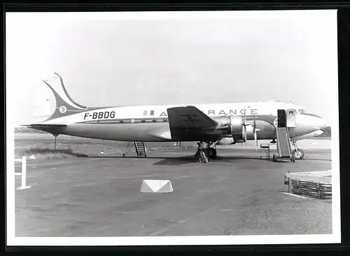 Fotografie Flugzeug Douglas DC-6, Passagierflugzeug der Air France, Kennung F-BBDG