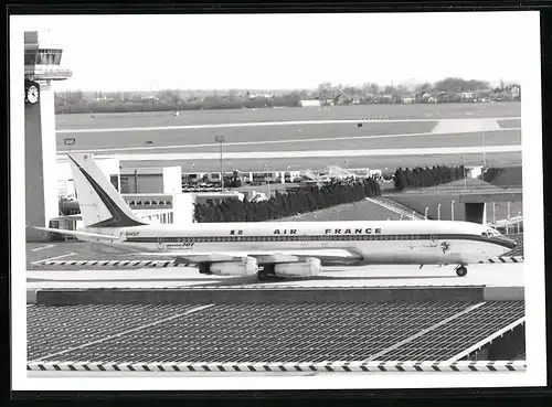 Fotografie Flugzeug Boeing 707, Passagierflugzeug der Air France, Kennung F-BHSF