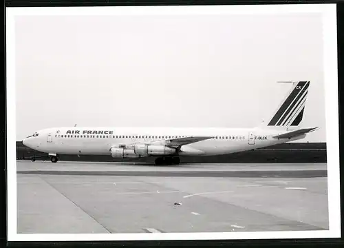 Fotografie Flugzeug Boeing 707, Passagierflugzeug der Air France, Kennung F-BLCK