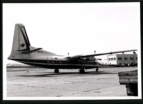 Fotografie Flugzeug Fokker F27, Passagierflugzeug der Air France, Kennung F-BPUA