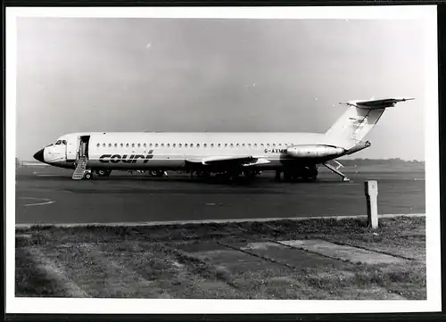 Fotografie Flugzeug BAC 1-11, Passagierflugzeug der Court Fluggesellschaft, Kennung G-AXMH