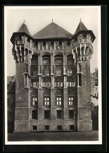 AK Marienburg / Malbork, Hochmeister Palast erbaut Ende des 14. Jahrhunderts