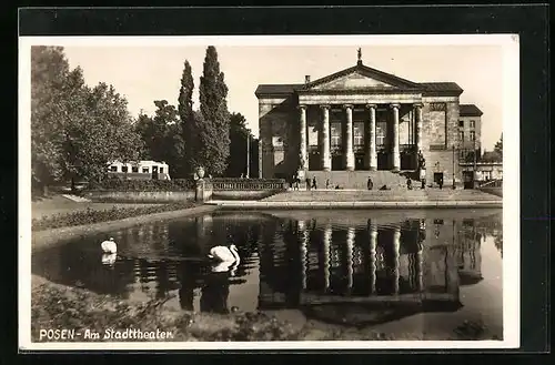 AK Posen / Poznan, Am Stadttheater