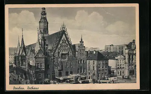 AK Breslau, Blick auf das Rathaus