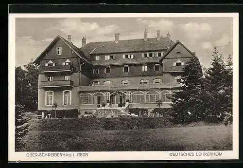 AK Ober-Schreiberhau, Deutsches Lehrerheim