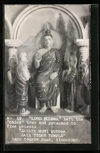 AK Singapore, Race Course Road, Gaya Tiger Temple, No. 19, Lord Buddha leaving the Chick tree