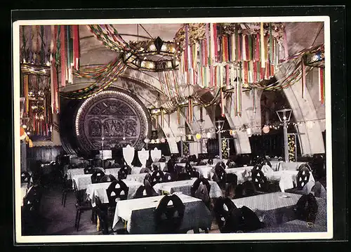 AK Wien, Restaurant, Grinzingerkeller im Wiener Rathauskeller