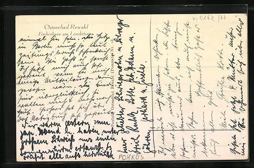 AK Rewahl, Fischerhaus am Leuchtturm