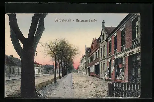 AK Gardelegen, Blick in die Kasernenstrasse