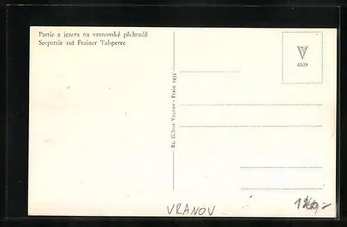 AK Vranov, Seepartie auf Frainer Talsperre