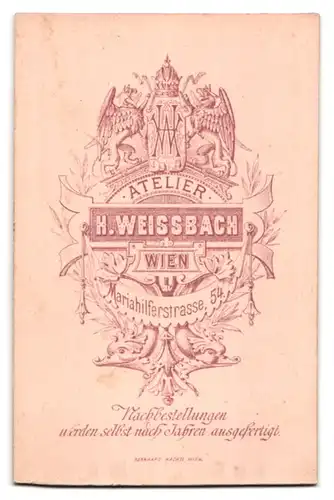 Fotografie H. Weissbach, Wien, Mariahilferstr. 54, Junger Herr in modischer Kleidung