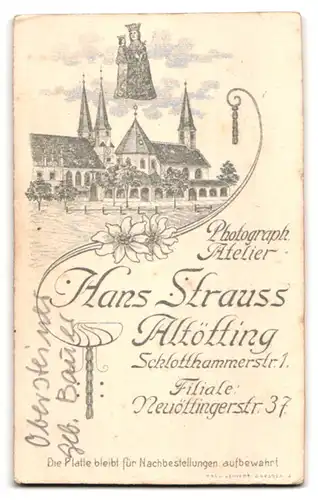 Fotografie Hans Strauss, Altötting, Schlotthammerstr. 1, Junge Dame im Kleid