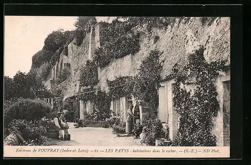 AK Vouvray, Les Patys: habitations dans le rocher