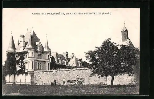 AK Champigny-sur-Veude, Château de la Pataudiere
