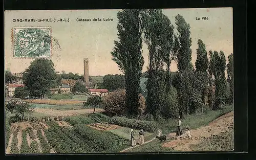 AK Cinq-Mars-la-Pile, Côteaux de la Loire, La Pile