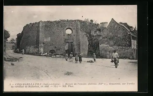 AK Cinq-Mars-la-Pile, Ruines de l`ancien château