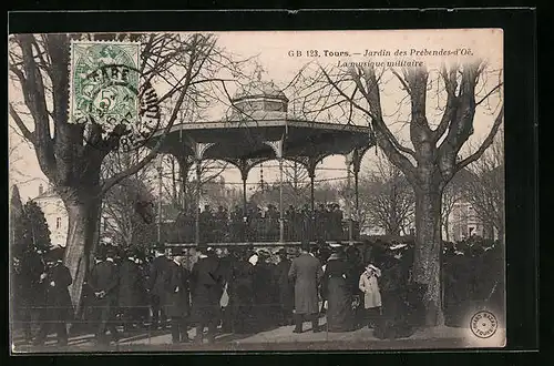 AK Tours, Jardin des Prebendes-d`Oe, La musique militaire