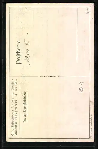 Künstler-AK Leipzig, XII. Deutsches Turnfest 1913, Der Festkranz