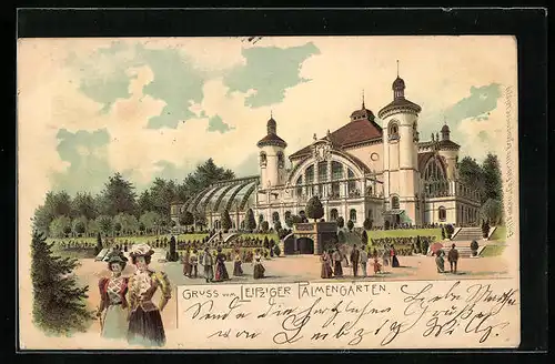 Lithographie Leipzig, Leipziger Palmengarten