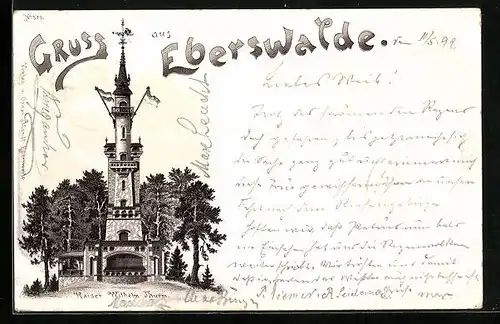 Lithographie Eberswalde, Kaiser Wilhelm Turm