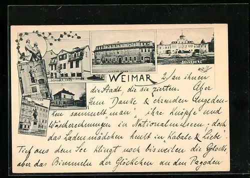 AK Weimar, Liszt-Haus, Schiller-Haus, Goethe-Haus