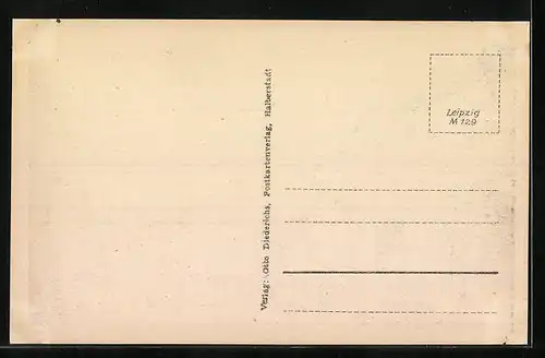 AK Halberstadt, Strassenpartie mit Rathaus