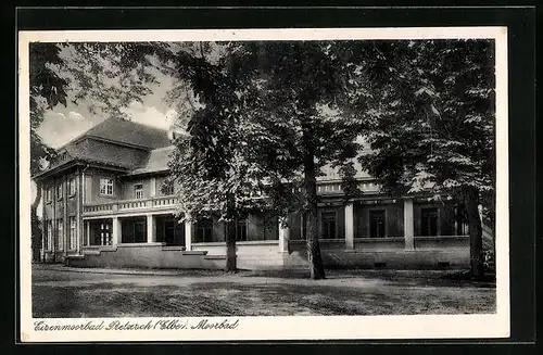 AK Pretzsch /Elbe, Eingangsbereich des Moorbads