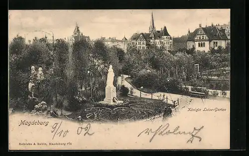 AK Magdeburg, Königin Luise-Garten