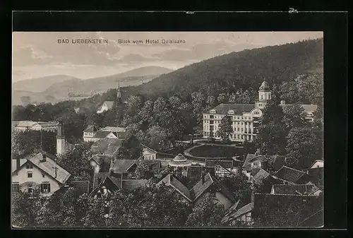 AK Bad Liebenstein, Blick vom Hotel Quisisana