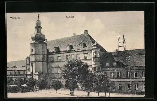 AK Mücheln, Blick auf das Rathaus