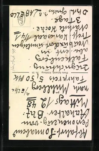 AK Mühlberg /Elbe, Rathausgiebel