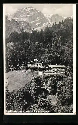 AK Bad Reichenhall, Alpengasthaus zum Schroffen