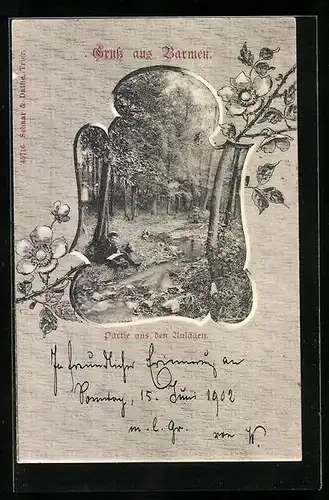 AK Barmen, Partie aus den Anlagen