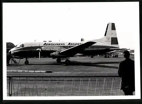 Fotografie Flugzeug AVRO 748, Passagierflugzeug Aerolinas Argentinas