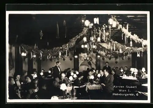 AK Wien, Restaurant Kerzen-Stuberl, Habsburgerstrasse 6