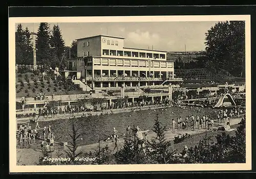 AK Ziegenhals, Blick ins Waldbad