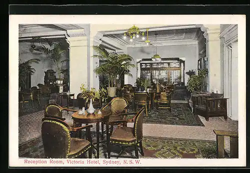 AK Sydney, N.S.W., Victoria Hotel, Reception Room