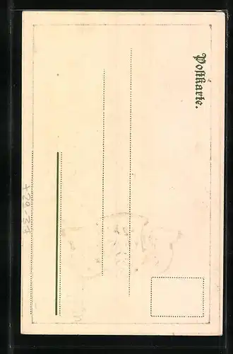 Passepartout-Lithographie Stolzenfels, Schloss mit Fluss, Wappen