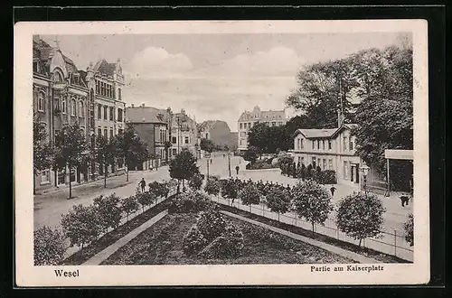 AK Wesel, Strasse am Kaiserplatz