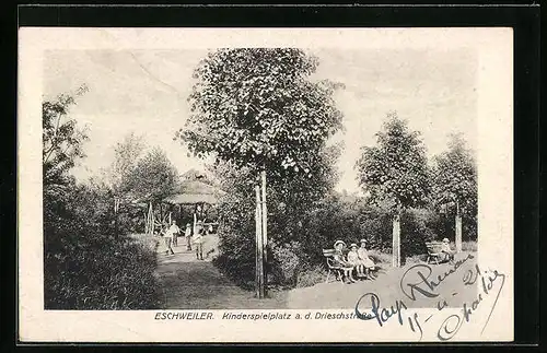 AK Eschweiler, Kinderspielplatz a. d. Drieschstrasse
